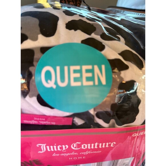 juicy couture black leopard  8 piece comforter bed in a bag - Picture 3 of 5